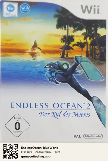 Endless Ocean: Blue World Nintendo Wii, Germany box front