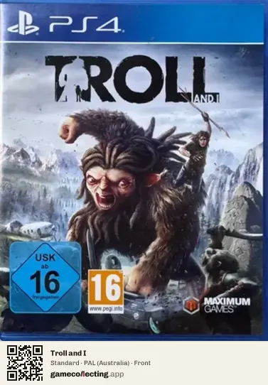 Troll and I PlayStation 4, Australia box front