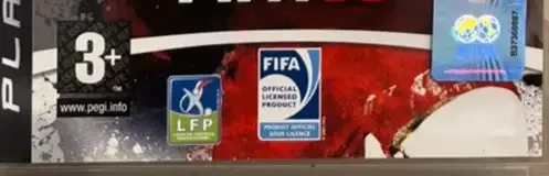 FIFA 08, the PEGI square on its front