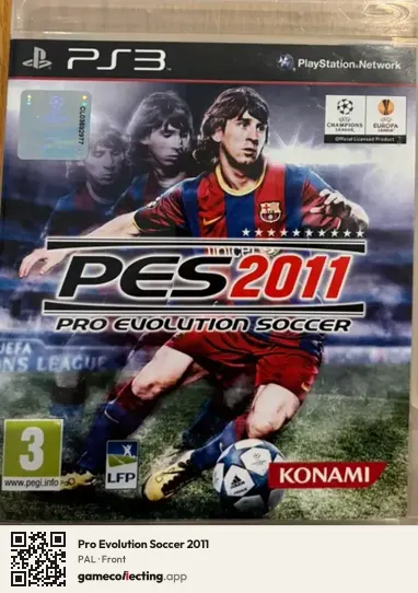 Pro Evolution Soccer 2011 PlayStation 3, PAL box front