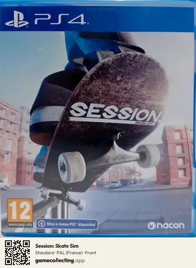 Session: Skate Sim PlayStation 4, France box front