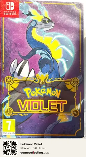Pokémon Violet Nintendo Switch, PAL box front