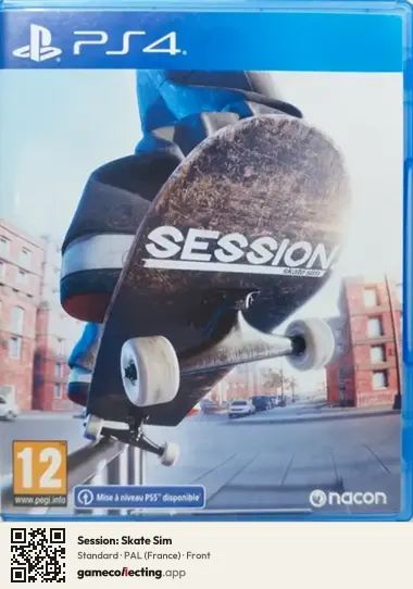 Session: Skate Sim PlayStation 4, France box front