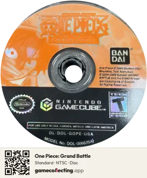 One Piece: Grand Battle Nintendo GameCube, NTSC disc