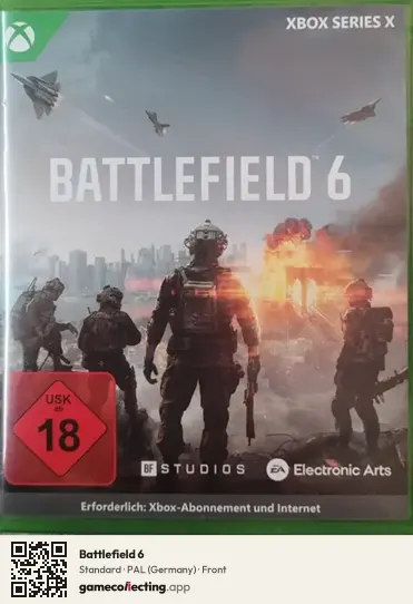 Battlefield 6 Xbox Series X, Germany box front