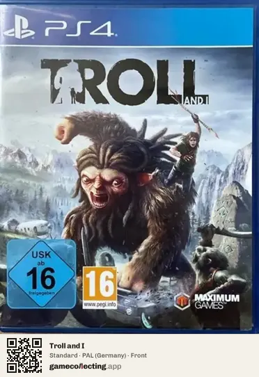 Troll and I PlayStation 4, Germany box front