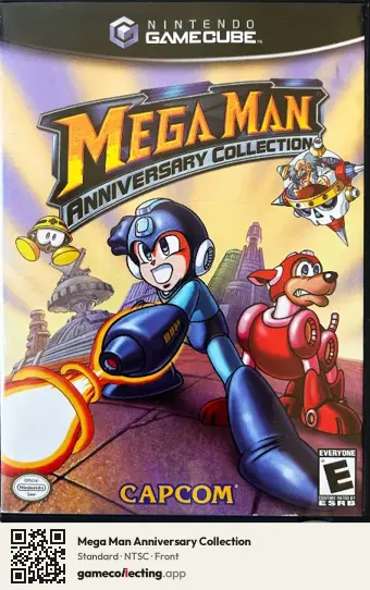 Mega Man Anniversary Collection Nintendo GameCube, NTSC box front