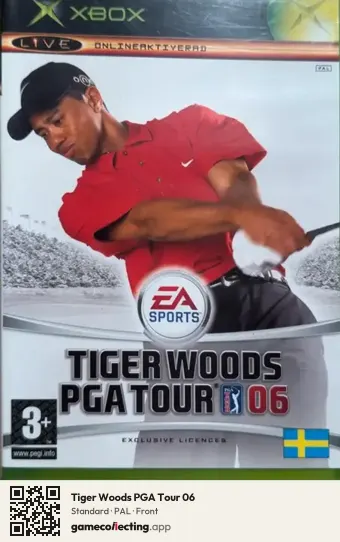 Tiger Woods PGA Tour 06 Xbox, PAL box front