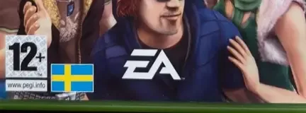 The Sims 2, the PEGI square on its front