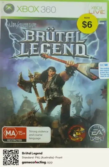 Brütal Legend Xbox 360, Australia box front