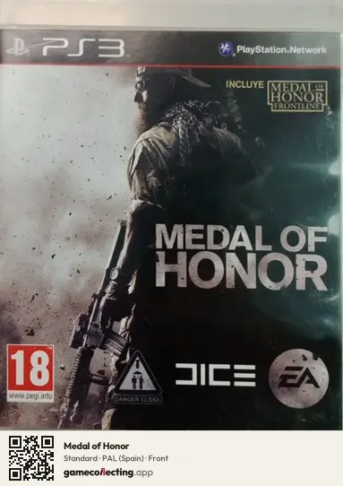 Medal of Honor PlayStation 3, Spain box front