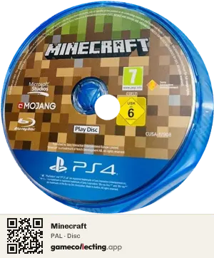 Minecraft PlayStation 4, PAL disc