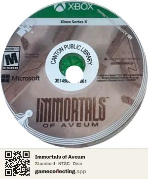 Immortals of Aveum Xbox Series X, NTSC disc