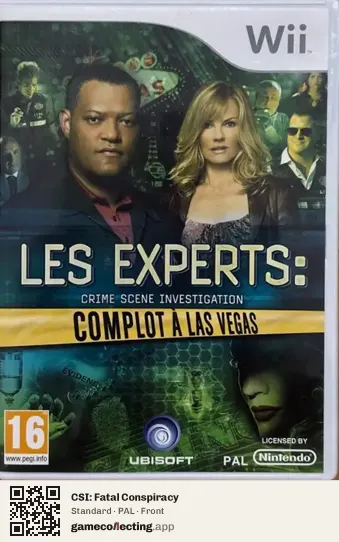 CSI: Fatal Conspiracy Nintendo Wii, PAL box front