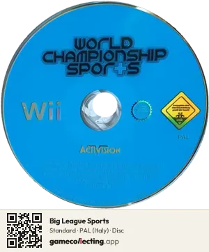 Big League Sports Nintendo Wii, PAL disc