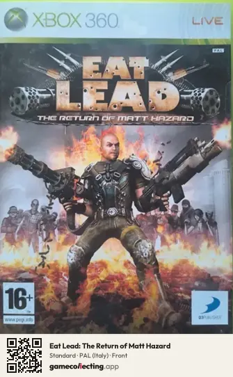 Eat Lead: The Return of Matt Hazard Xbox 360, Italy box front
