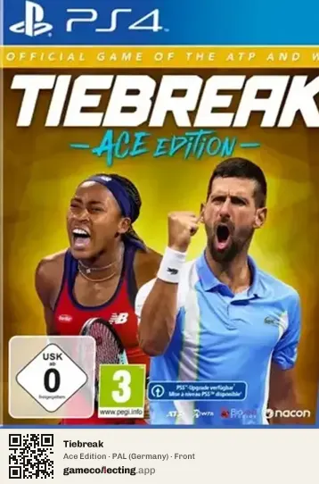 Tiebreak PlayStation 4, Germany box front