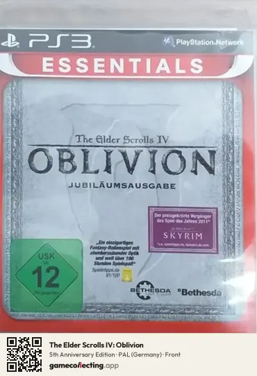 The Elder Scrolls IV: Oblivion PlayStation 3, Germany box front