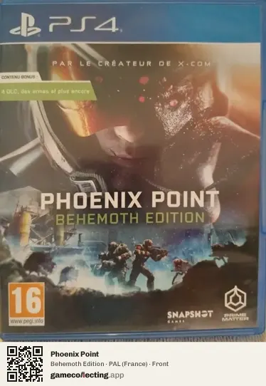 Phoenix Point PlayStation 4, France box front