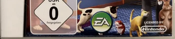 The Sims 2: Apartment Pets, the USK square on its front
