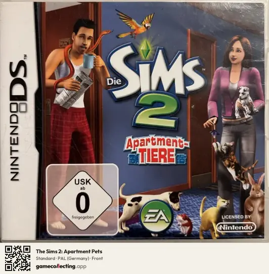 The Sims 2: Apartment Pets Nintendo DS, Germany box front