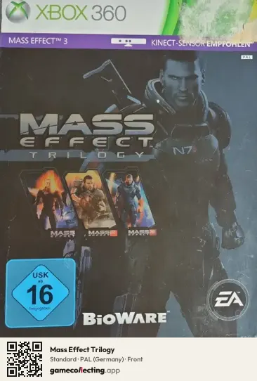 Mass Effect Trilogy Xbox 360, Germany box front