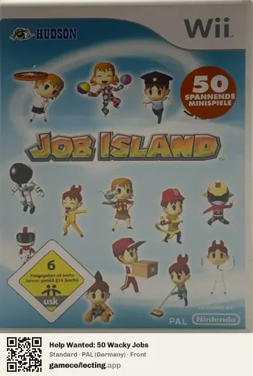 Help Wanted: 50 Wacky Jobs Nintendo Wii, Germany box front