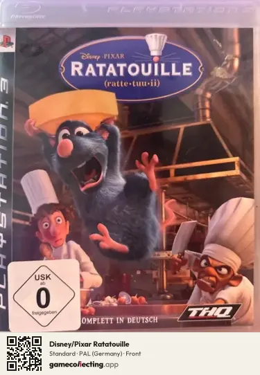 Disney/Pixar Ratatouille PlayStation 3, Germany box front