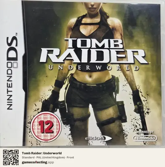 Tomb Raider: Underworld Nintendo DS, United Kingdom box front