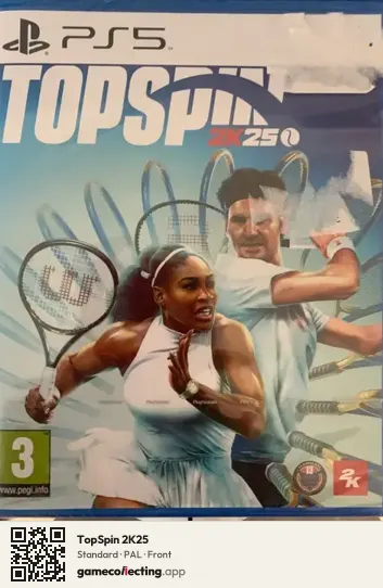 TopSpin 2K25 PlayStation 5, PAL box front