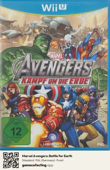 Marvel Avengers: Battle for Earth Nintendo Wii U, Germany box front