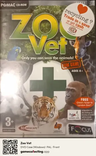 Zoo Vet Computer, PAL box front