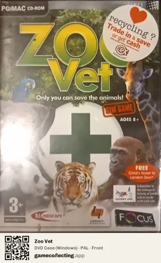 Zoo Vet Computer, PAL box front