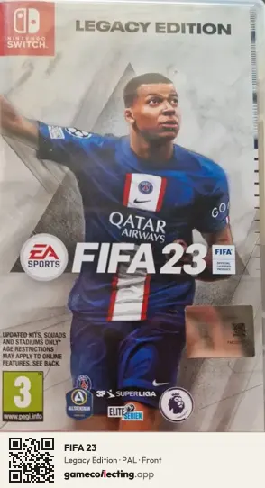 FIFA 23 Nintendo Switch, PAL box front