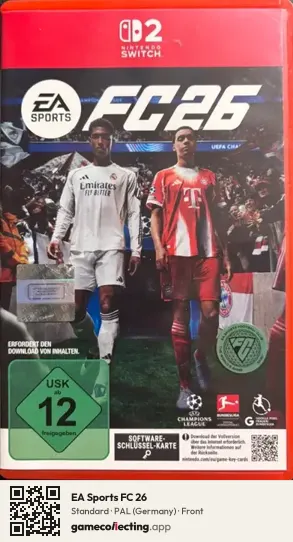 EA Sports FC 26 Nintendo Switch 2, Germany box front