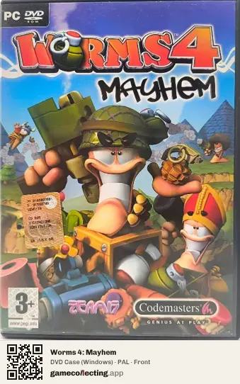 Worms 4: Mayhem Computer, PAL box front