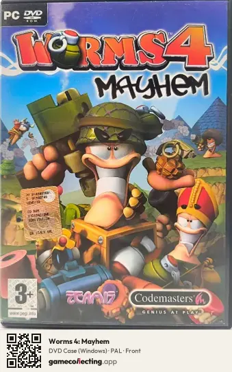 Worms 4: Mayhem Computer, PAL box front