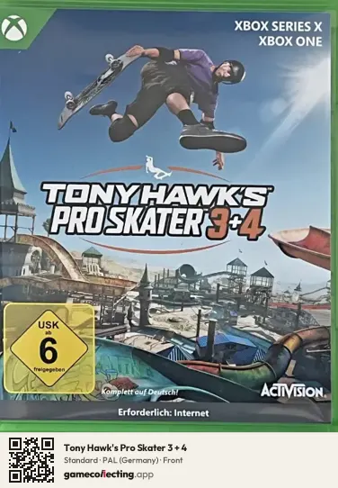 Tony Hawk's Pro Skater 3 + 4 Xbox Series X, Germany box front