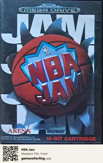 NBA Jam Sega Mega Drive / Genesis, PAL box front