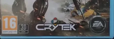 Crysis 2, the PEGI square on its front