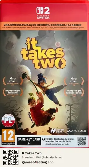 It Takes Two Nintendo Switch 2, Poland box front