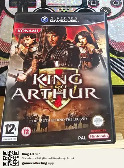 King Arthur Nintendo GameCube, United Kingdom box front