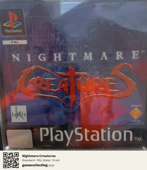 Nightmare Creatures PlayStation, Italy box front