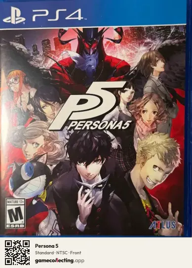 Persona 5 PlayStation 4, NTSC box front