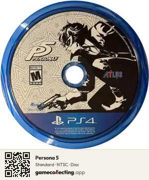 Persona 5 PlayStation 4, NTSC disc