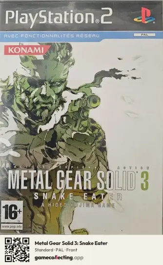 Metal Gear Solid 3: Snake Eater PlayStation 2, PAL box front
