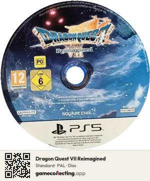 Dragon Quest VII Reimagined PlayStation 5, PAL disc