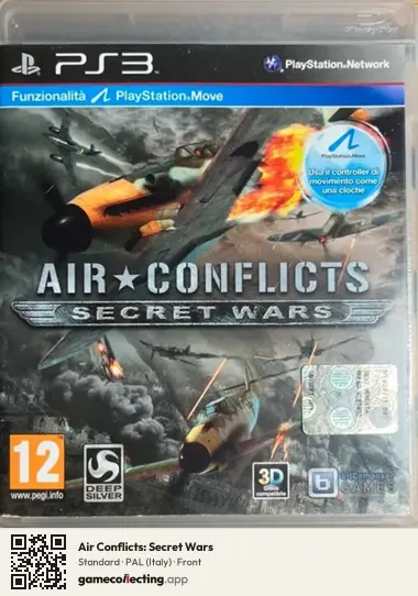 Air Conflicts: Secret Wars PlayStation 3, Italy box front