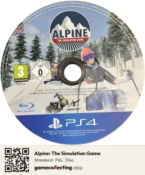 Alpine: The Simulation Game PlayStation 4, PAL disc
