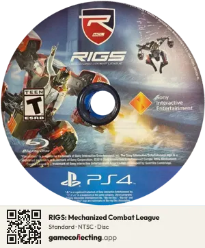 RIGS: Mechanized Combat League PlayStation 4, NTSC disc